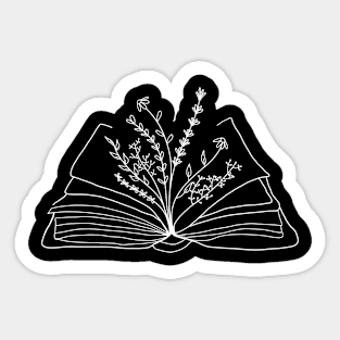 Book of Flowers Sticker